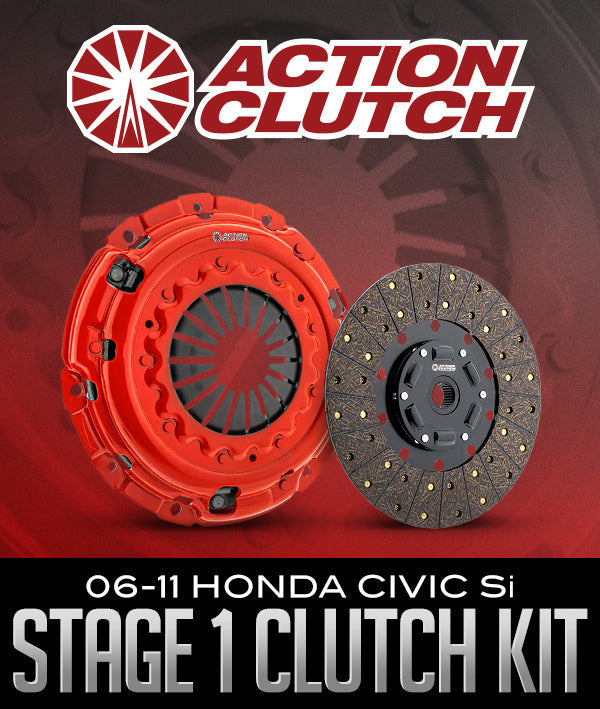 Action Clutch Stage 1 (1OS) Clutch Kit for 2006-2011 Honda Civic SI 2.0L K20Z3 – ACR-0658 with reinforced organic disc and heavy-duty pressure plate.