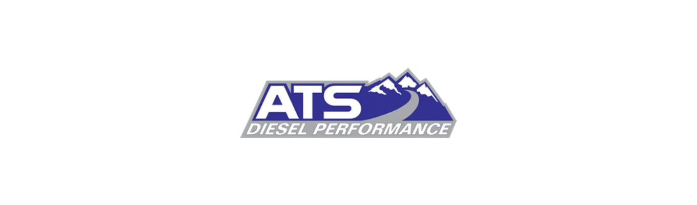 ATS Diesel Performance turbocharger installed in a diesel truck engine bay, showcasing advanced engineering for enhanced power and efficiency.