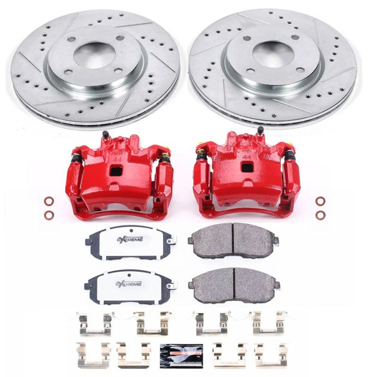 Power Stop 07-12 Nissan Sentra Front & Rear Z17 Evolution Geomet Coated Brake Kit