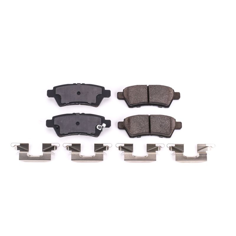 Power Stop 05-12 Nissan Pathfinder Rear Z17 Evolution Ceramic Brake Pads w/Hardware PowerStop