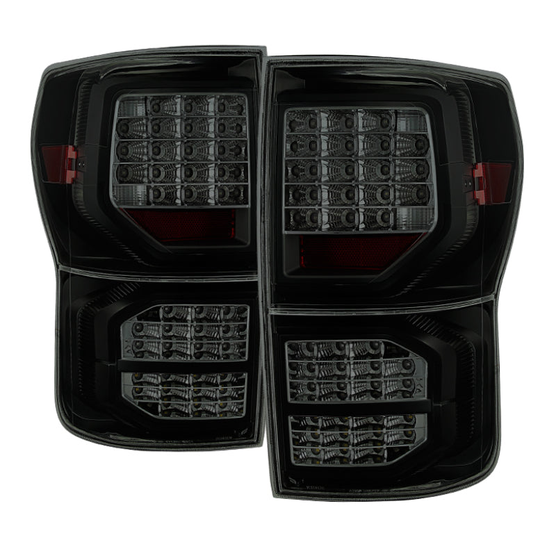 Xtune Toyota Tundra 07-13 LED Tail Lights Black Smoked ALT-JH-TTU07-LED-G2-BSM SPYDER