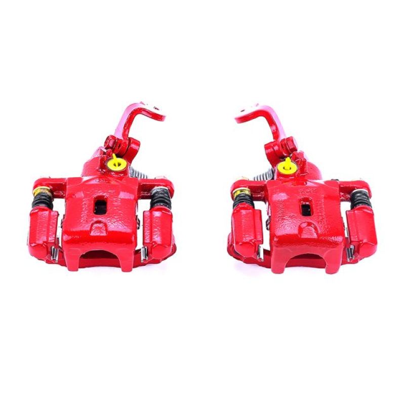 Power Stop 01-05 Hyundai Elantra Rear Red Calipers w/Brackets - Pair PowerStop