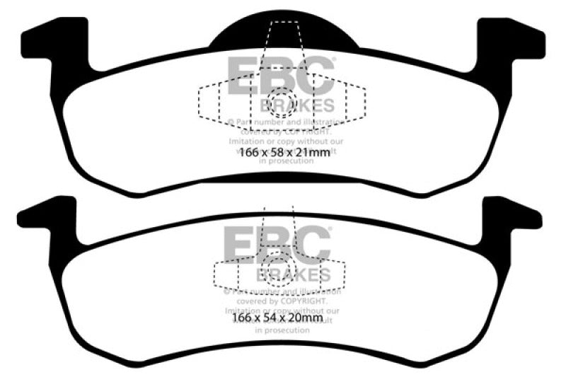 EBC GreenStuff Rear Brake Pads - DP61804 EBC