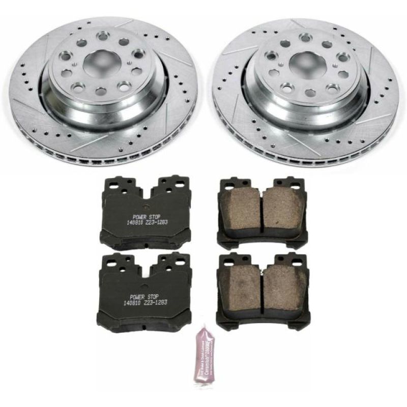 Power Stop 10-17 Lexus LS460 Rear Z23 Evolution Sport Brake Kit PowerStop