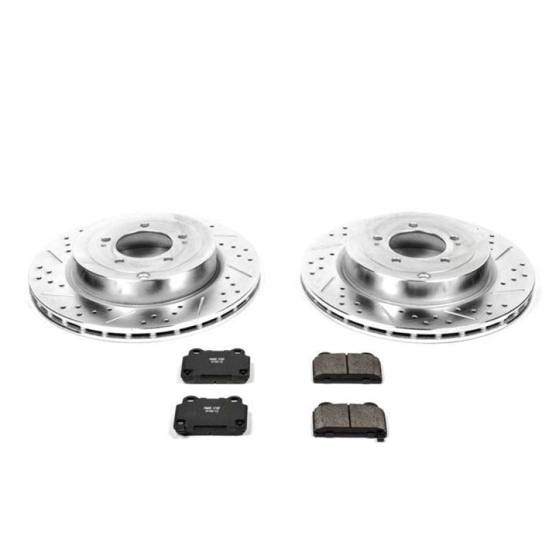 Power Stop 08-15 Mitsubishi Lancer Rear Z23 Evolution Sport Brake Kit PowerStop