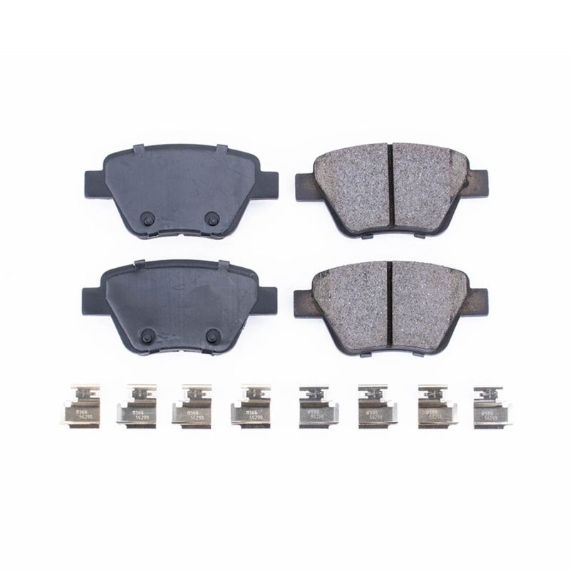 Power Stop 10-13 Audi A3 Rear Z17 Evolution Ceramic Brake Pads w/Hardware PowerStop