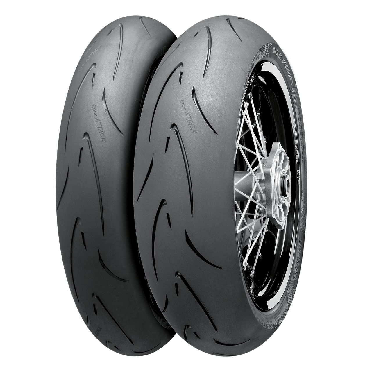 Continental Conti Attack SM EVO Supermoto 120/70R-17 58H Front Motorcycle