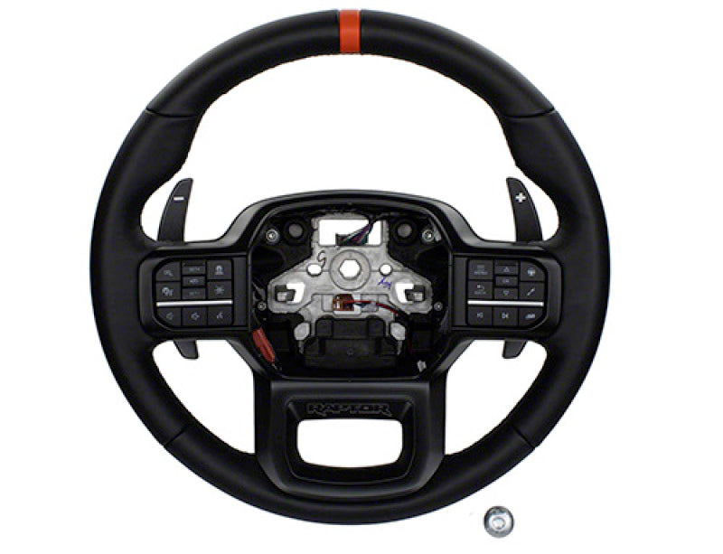 Ford Racing 2021+ F-150 Raptor Steering Wheel Kit - Black Ford Racing