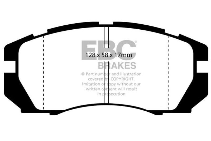 EBC YellowStuff Front Brake Pads - DP4966R EBC