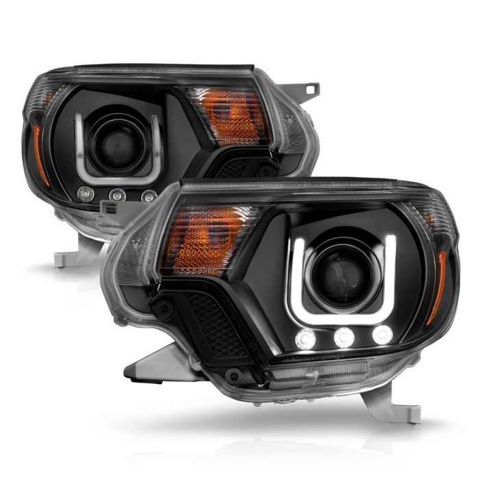 ANZO TOYOTA TACOMA 12-15 PROJECTOR U-BAR HEADLIGHTS BLACK - 111290