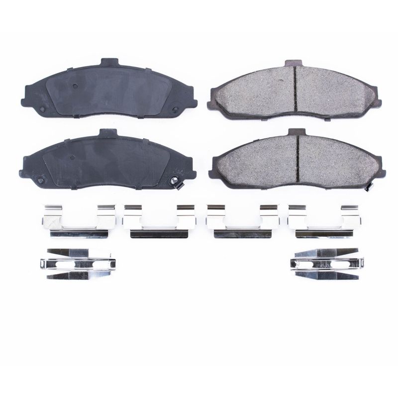 Power Stop 04-09 Cadillac XLR Front Z17 Evolution Ceramic Brake Pads w/Hardware PowerStop