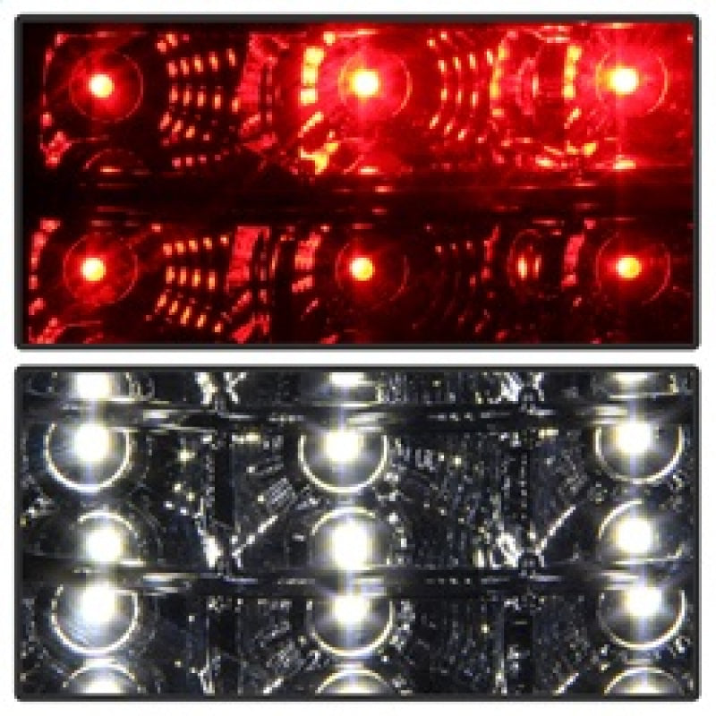 xTune 03-06 Chevrolet Silverado 1500/2500HD LED Tail Lights - Red Clear (ALT-JH-CSIL03-CS-RC) SPYDER