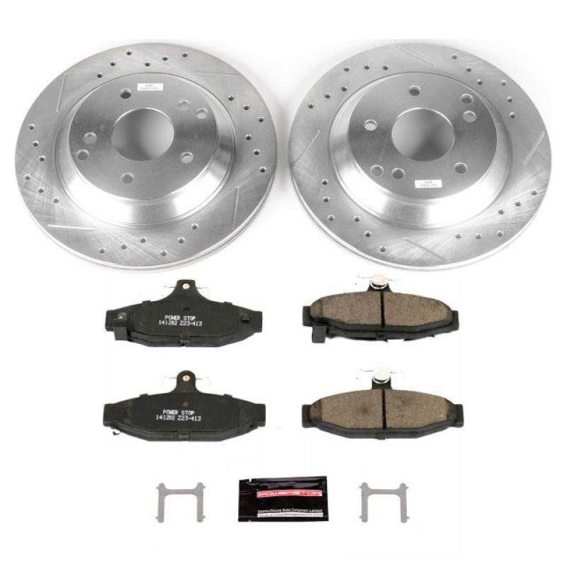 Power Stop 88-96 Chevrolet Corvette Rear Z23 Evolution Sport Brake Kit PowerStop