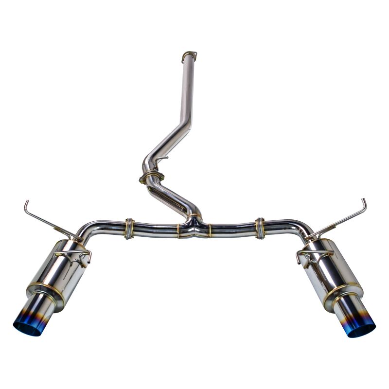 REMARK 2022+ Subaru WRX (VB) Catback Exhaust - Dual R1 Spec Burnt Stainless (Non-Resonated) Remark