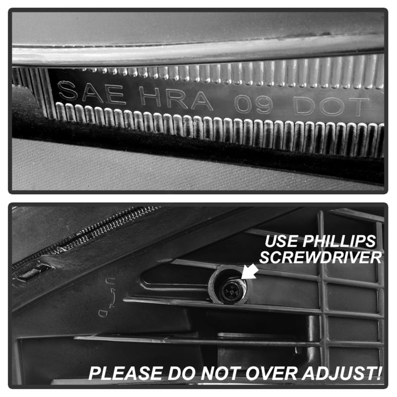 xTune 09-12 Chevrolet Traverse (Excl LTZ) OEM Style Headlights - Black (HD-JH-CTRA09-AM-BK) SPYDER