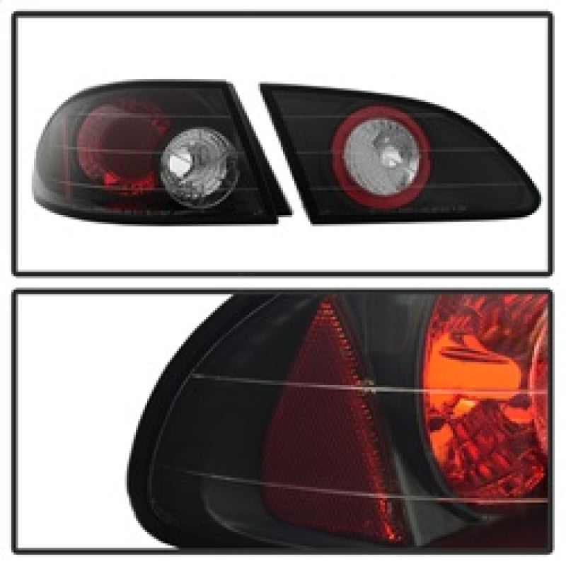 Spyder Toyota Corolla 98-02 Euro Style Tail Lights Black ALT-YD-TC98-BK SPYDER