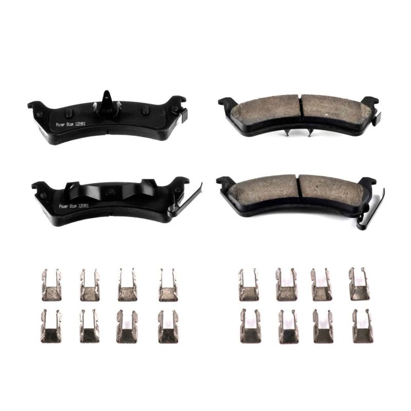 Power Stop 94-98 Jeep Grand Cherokee Rear Z17 Evolution Ceramic Brake Pads w/Hardware PowerStop