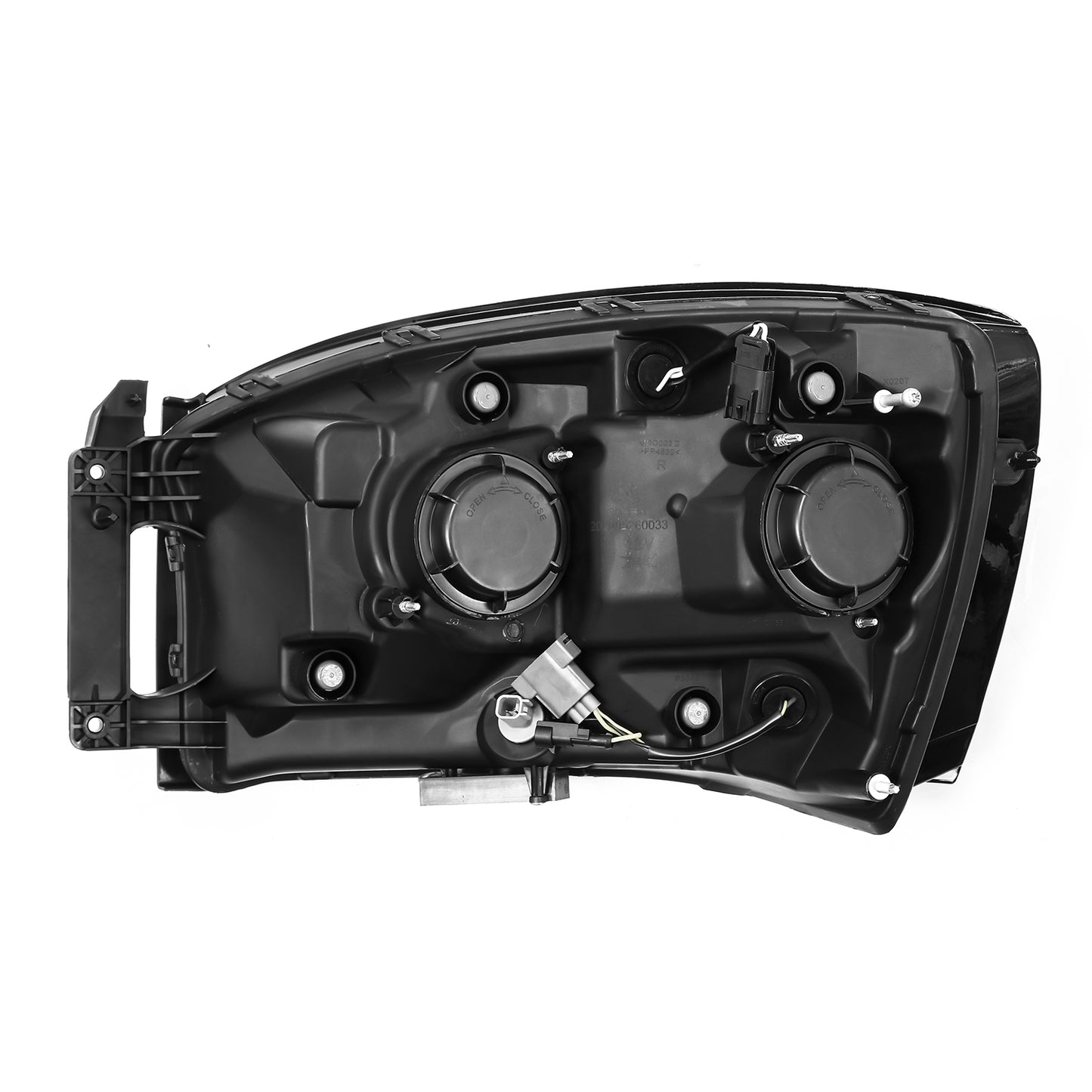 AlphaRex 06-08 Dodge Ram PRO-Series Halogen Projector Headlights Alpha-Black - 880530 AlphaRex