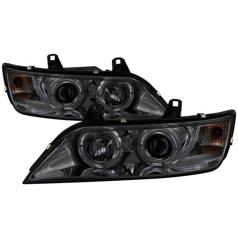 Spyder BMW Z3 96-02 Projector Headlights LED Halo Smoke High H1 Low H1 PRO-YD-BMWZ396-HL-SM SPYDER