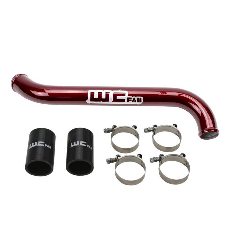 Wehrli 11-16 Chevrolet 6.6L LML Duramax Upper Coolant Pipe - WCFab Grey Wehrli