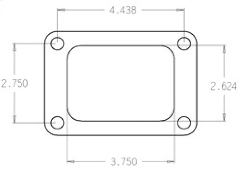 Cometic Garrett T6 .010in Rubber Coated Stainless Turbo Inlet Flange Gasket Cometic Gasket