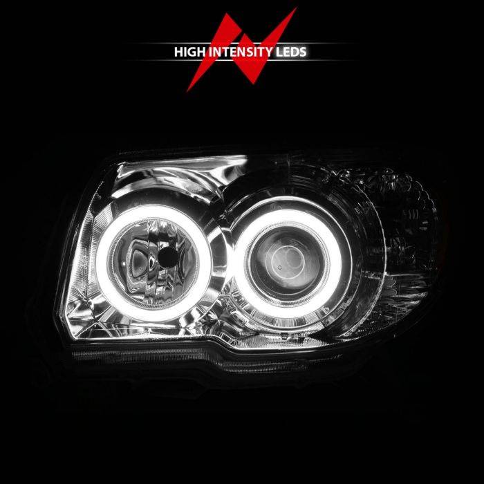 ANZO TOYOTA 4RUNNER 06-09 PROJECTOR HEADLIGHTS CHROME W/ RX HALO (NO BULBS INCLUDED) -111321