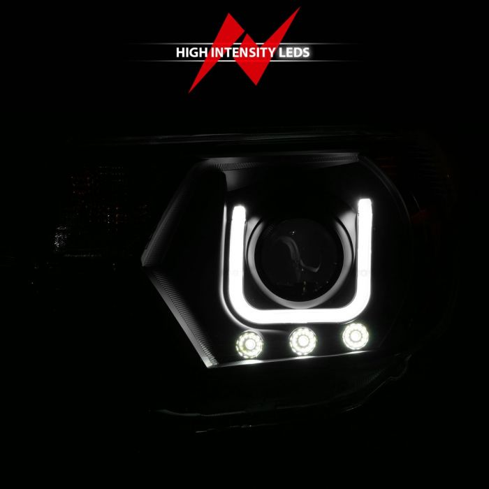 ANZO TOYOTA TACOMA 12-15 PROJECTOR U-BAR HEADLIGHTS BLACK - 111290