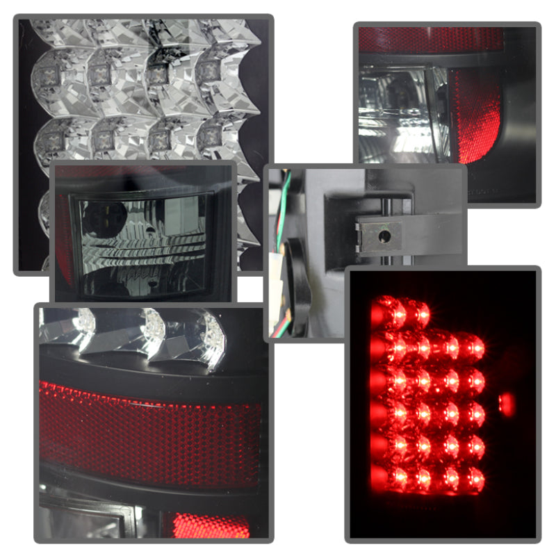 Spyder Dodge Ram 02-06 1500/Ram 2500/3500 03-06 LED Tail Light Black Smoke ALT-YD-DRAM02-LED-BSM SPYDER