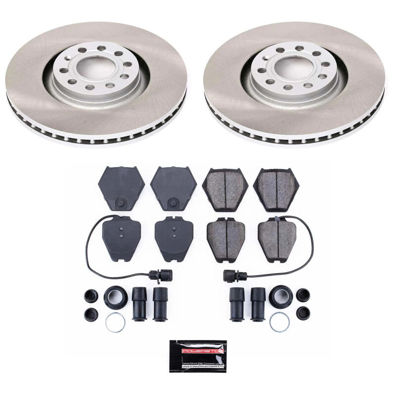 Power Stop 00-02 Audi S4 Front Semi-Coated Rotor Kit PowerStop