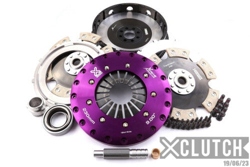 XClutch 91-98 Nissan 180SX 2.0L Turbo 9in Twin Solid Carbon Clutch Kit