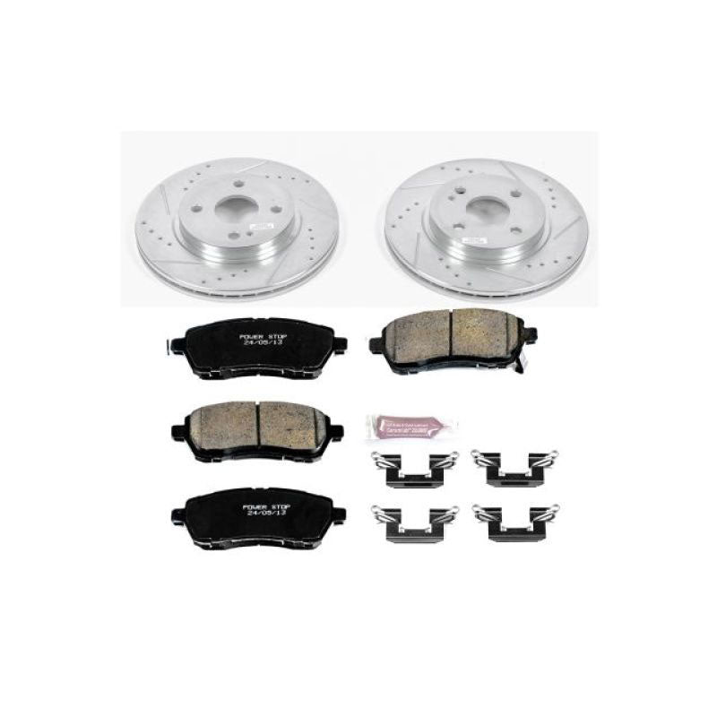 Power Stop 11-14 Mazda 2 Front and Rear Z23 Evolution Brake Kit