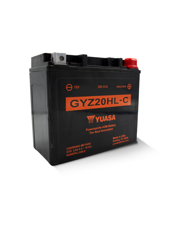 Yuasa GYZ20HLC High Performance Maintenance Free AGM 12 Volt Battery Yuasa Battery