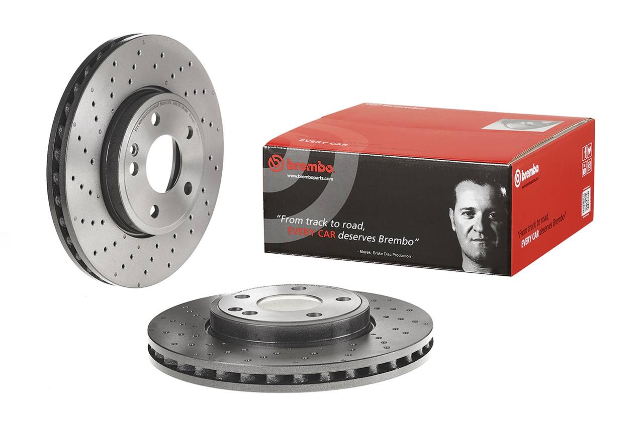 Brembo OE Mercedes Disc Brake Rotor Front 295mm