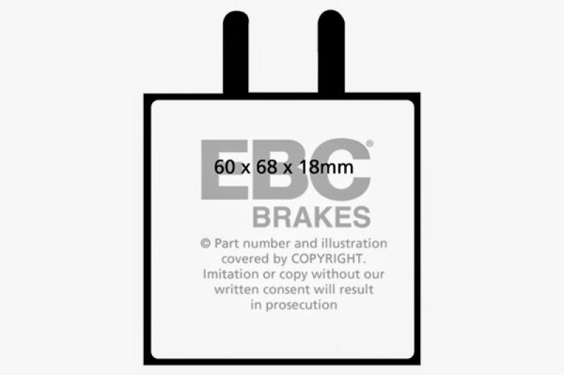 YellowStuff Rear Brake Pads - DP4543R EBC