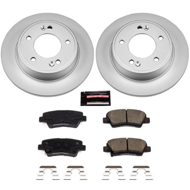 Power Stop 12-17 Hyundai Veloster Rear Z17 Evolution Geomet Coated Brake Kit PowerStop