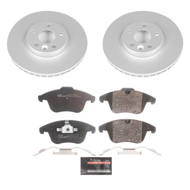 Power Stop 08-15 Land Rover LR2 Front Euro-Stop Brake Kit PowerStop