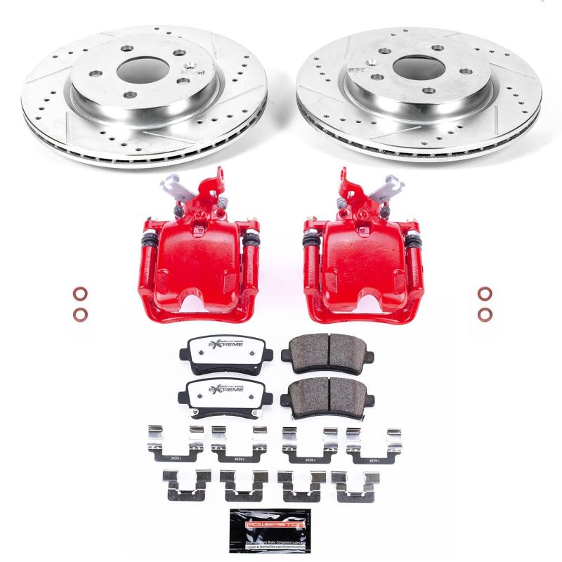 Power Stop 12-16 Buick LaCrosse Rear Z26 Street Warrior Brake Kit w/Calipers PowerStop