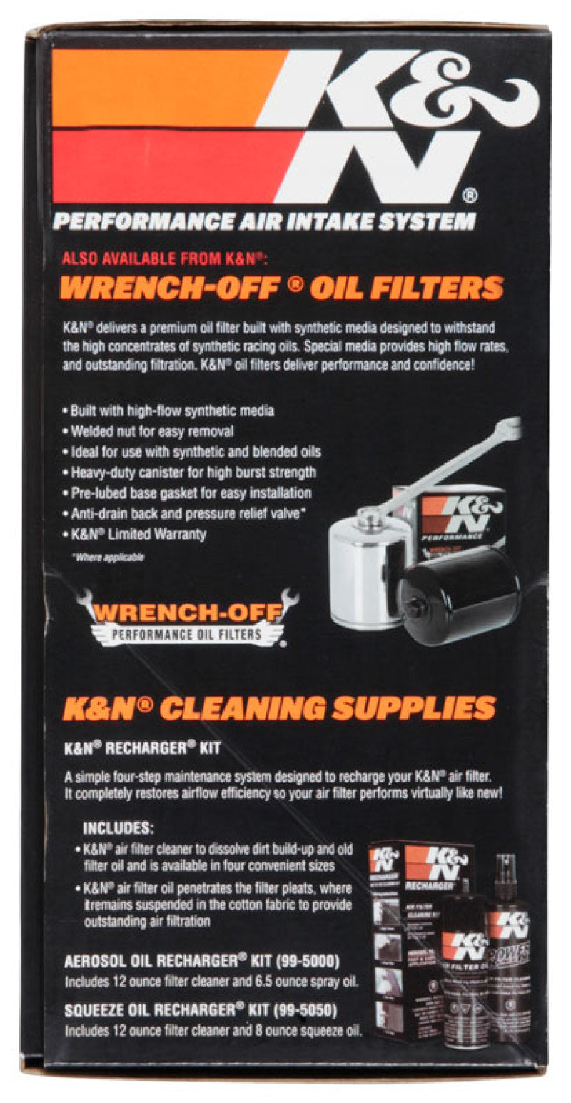 K&N Street Metal Intake System for 12-16 Harley Davidson Road King 103cl Side Draft Touring K&N Engineering