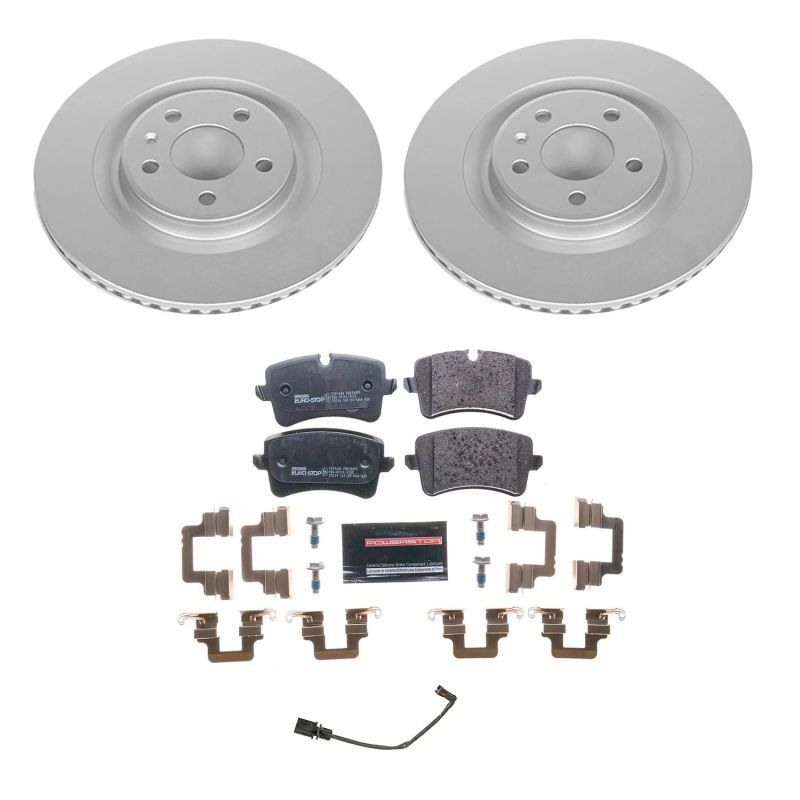 Power Stop 14-18 Audi A6 Rear Euro-Stop Brake Kit PowerStop