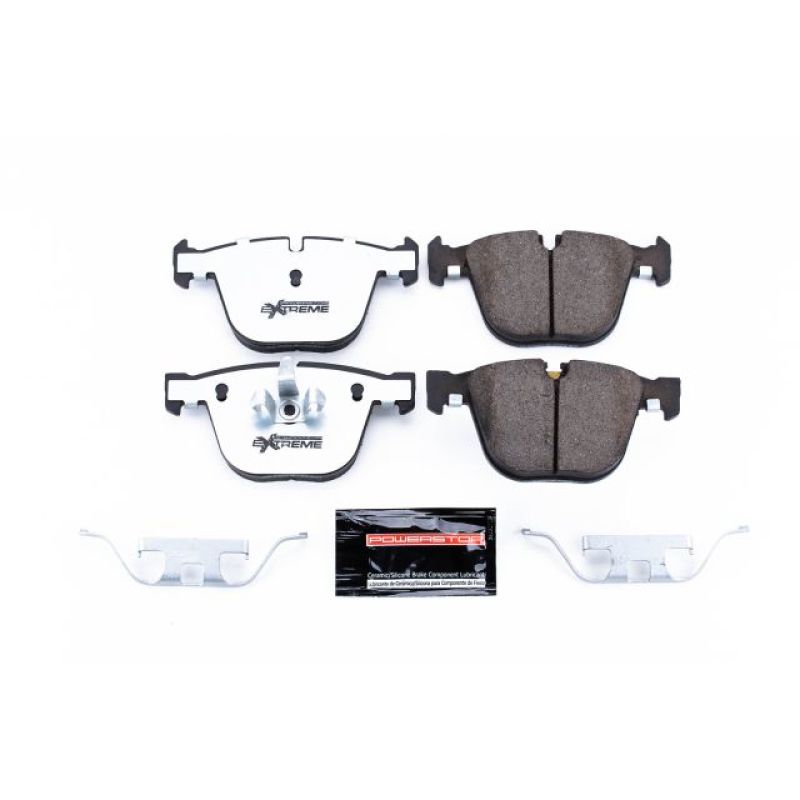 Power Stop 10-17 BMW 535i GT Rear Z26 Extreme Street Brake Pads w/Hardware PowerStop