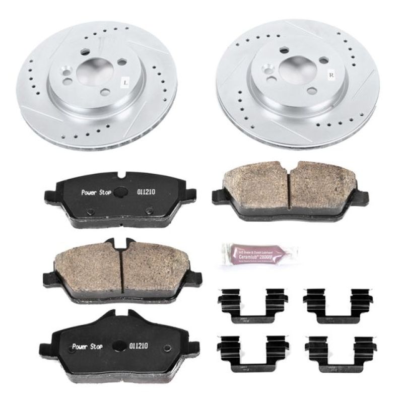 Power Stop 07-10 Mini Cooper Front Z23 Evolution Sport Brake Kit PowerStop