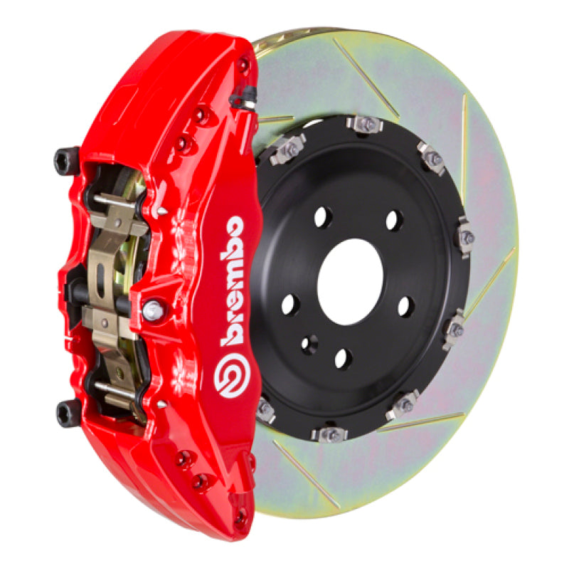 Brembo 14-18 1500 Sierra (w/ Alum Knuckles) Fr GT BBK 6Pis Cast 2pc 380x34 2pc Rtr Slot Type1-Red Brembo
