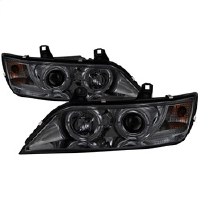 Spyder BMW Z3 96-02 Projector Headlights LED Halo Smoke High H1 Low H1 PRO-YD-BMWZ396-HL-SM SPYDER
