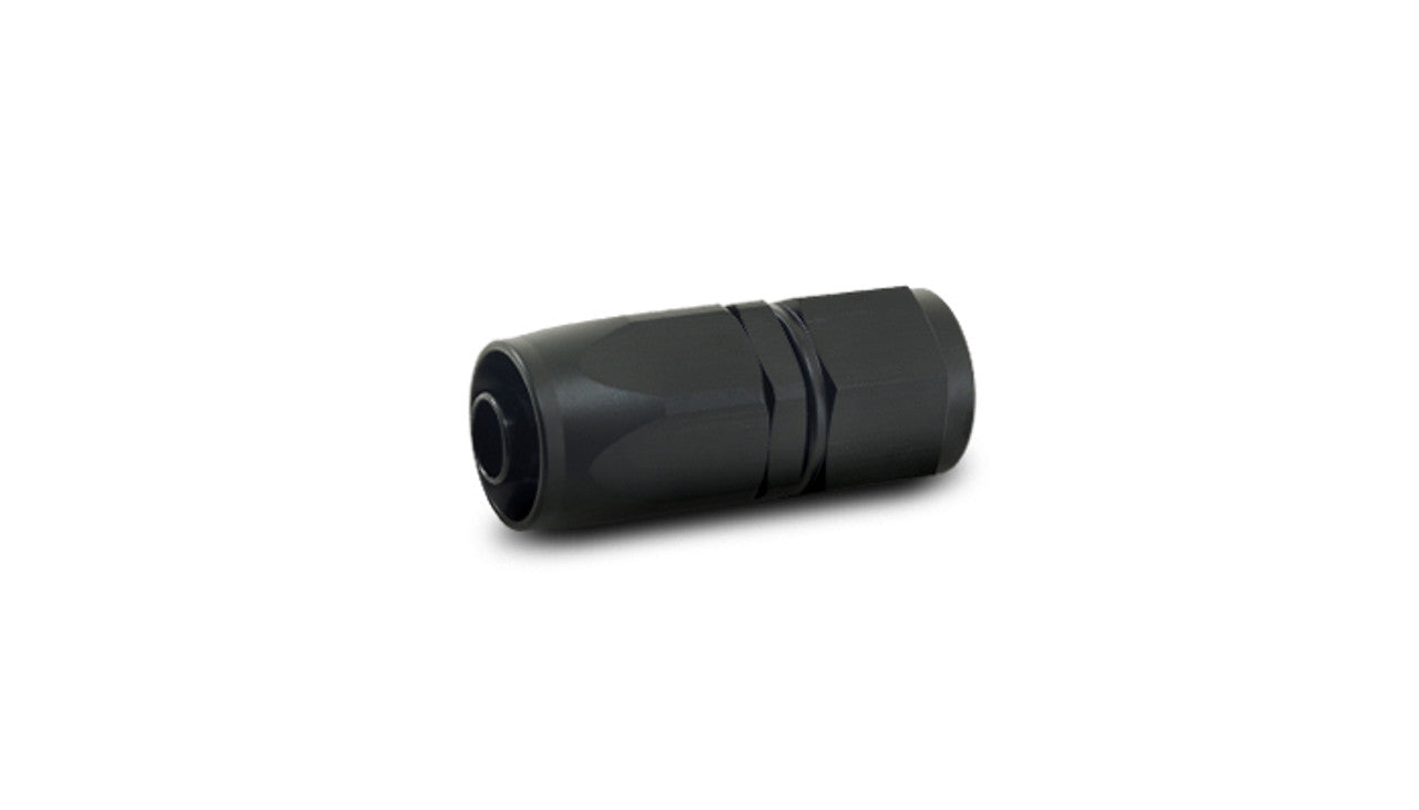 Vibrant -6AN Straight Swivel Hose End Fitting | Black Anodized Aluminum (21006)