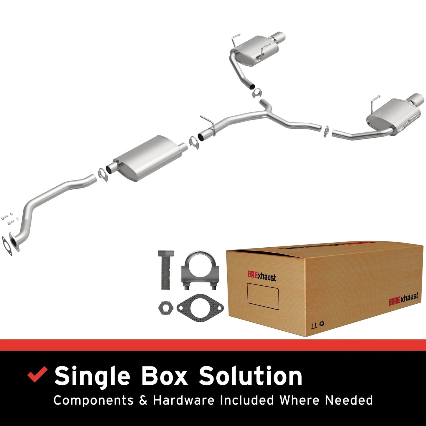 MagnaFlow BRExhaust Series 106-0829 Direct-Fit Exhaust System for 2009–2012 Buick Enclave 3.6L