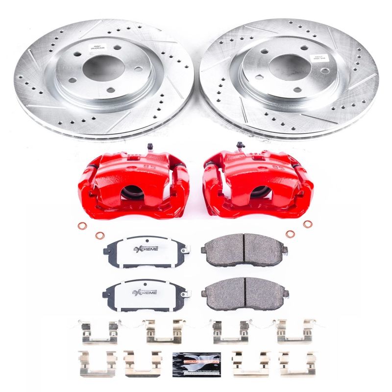 Power Stop 11-17 Nissan Juke Front Z26 Street Warrior Brake Kit w/Calipers PowerStop