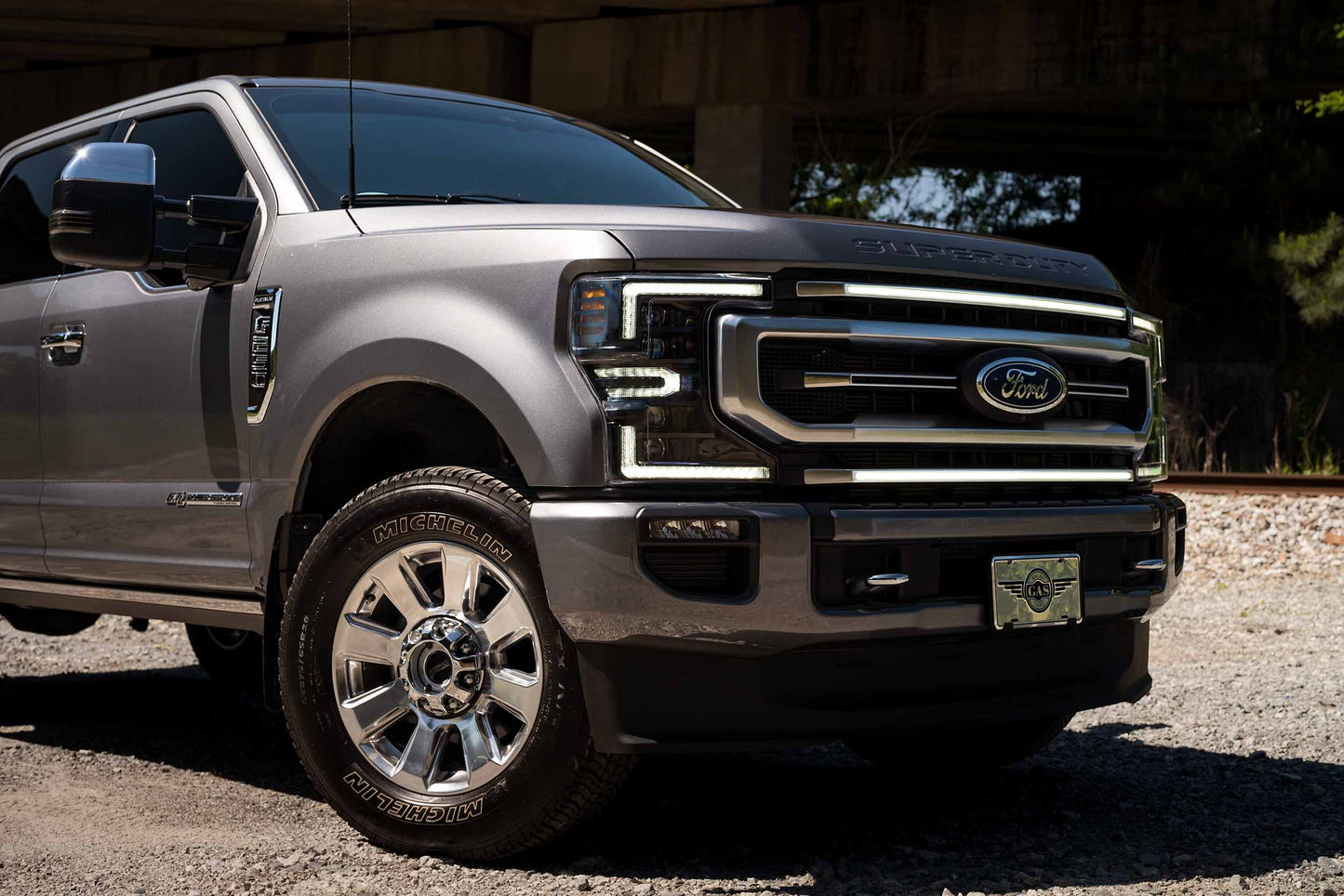 XBG LED DRL Grille Inserts: Ford Super Duty Platinum (20-22 / Set)