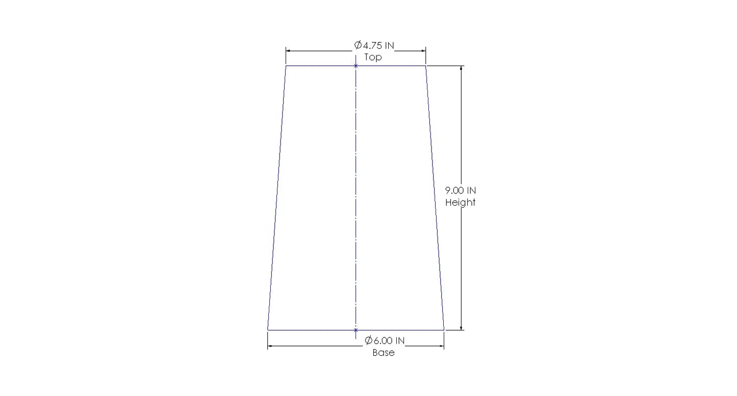 aFe Magnum SHIELD Pre-Filters 6 IN Base, 4-3/4 IN Top, 9 IN Height - 28-10013 aFe