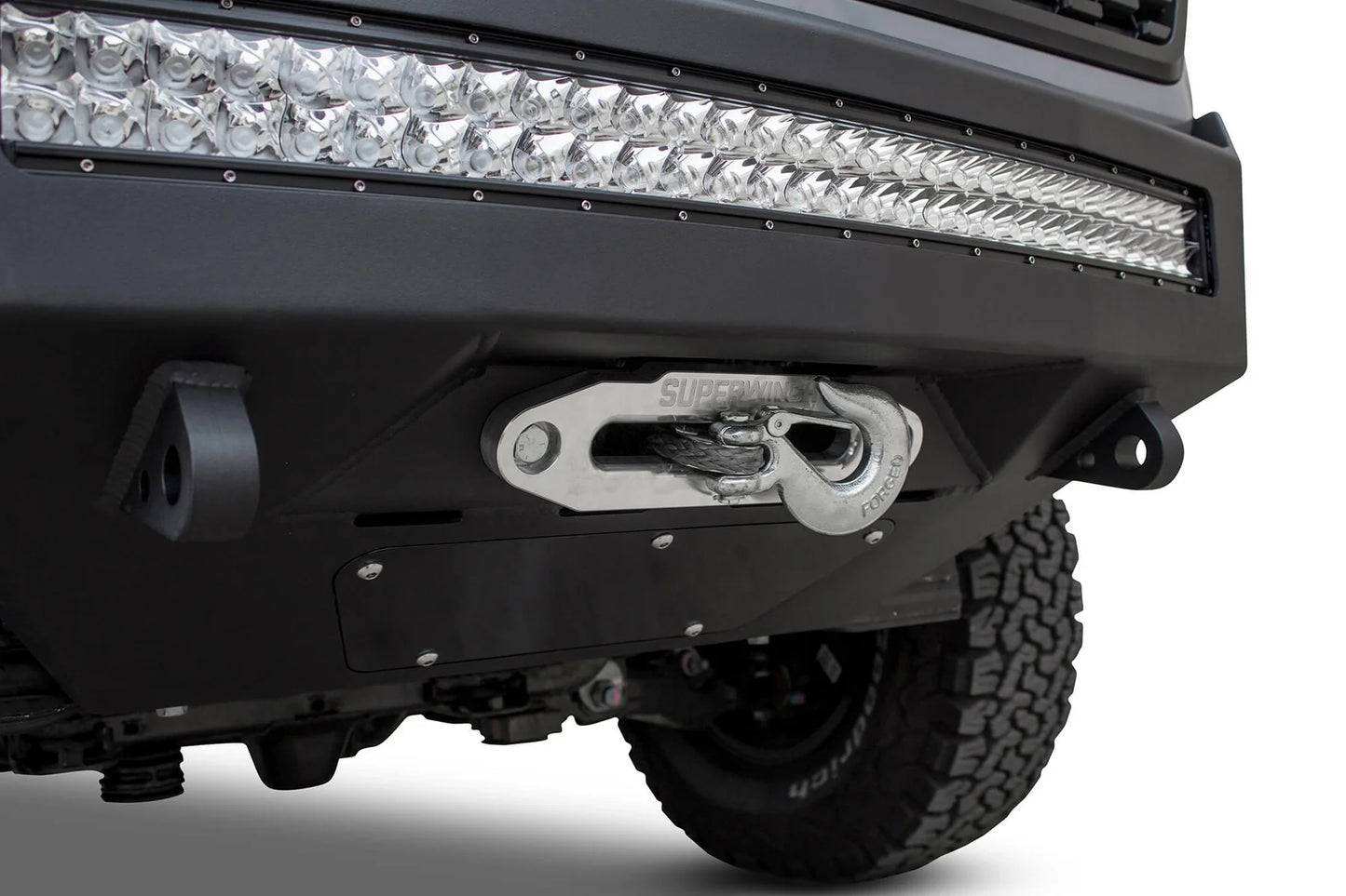 Addictive Desert Designs 2016-2023 Toyota Tacoma Honeybadger Winch Front Bumper - F687382730103 Addictive Desert Designs