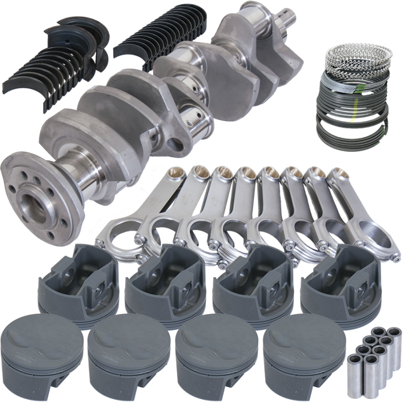 Eagle Chevy 350 3.480in Crank 5.700in H-Beam -3.7cc Flat Top 4.060in Pistons Rotating Assembly